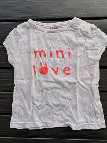 Tee-shirt t9mois Kiabi eco conception