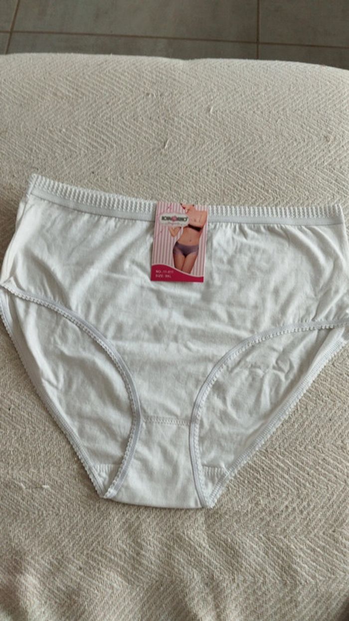 Culotte blanche taille 46/48 femme taille haute