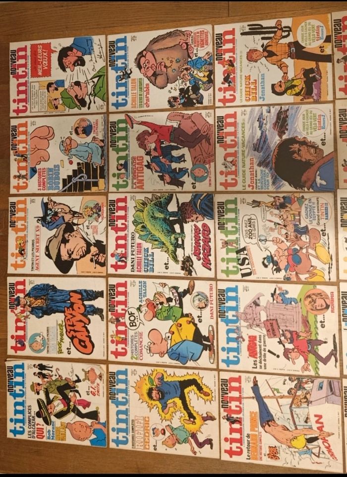 Lot de 32 anciens magazines Nouveau Tintin années 70 vintage - photo numéro 2