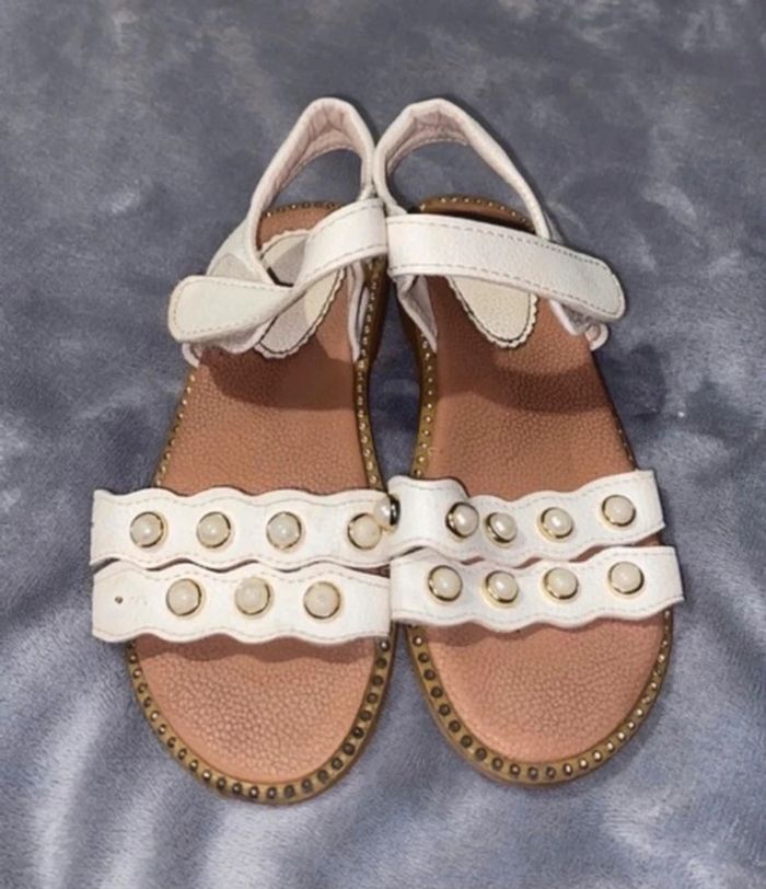 Sandales blanc enfant fille 32