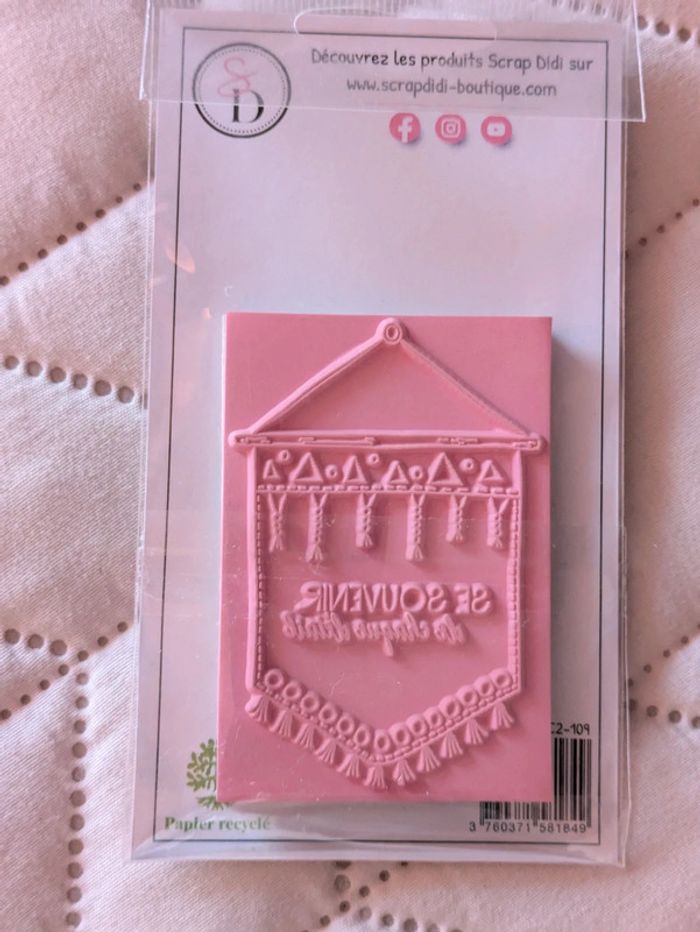 Tampon caoutchouc Macramé Scrapdidi - photo numéro 2
