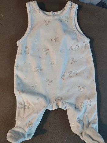 Barboteuse velours 3 mois