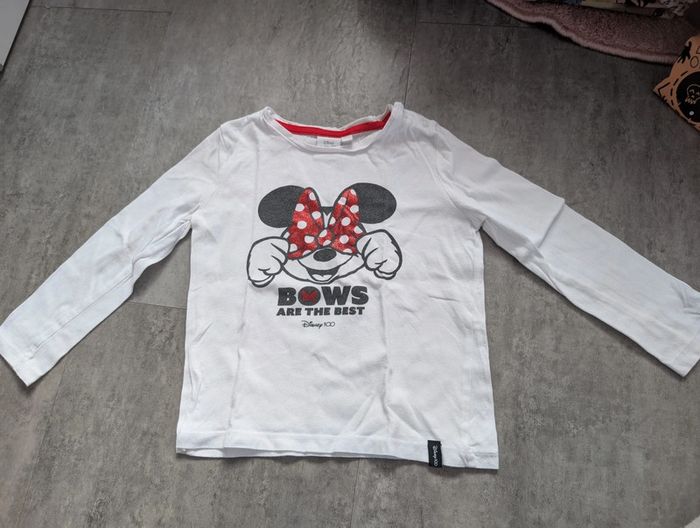 T-shirt à manches longues fille 3 ans Minnie