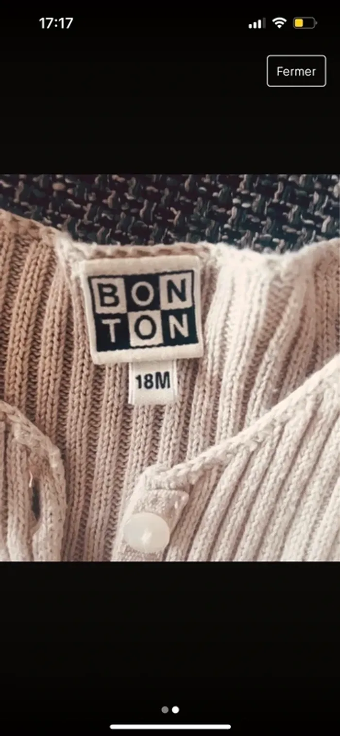 Gilet cotele bonton - photo numéro 2