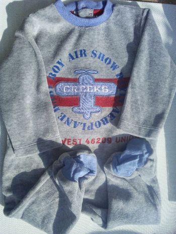 pyjama gris clair CREEKS * prix 2e * kiki60230