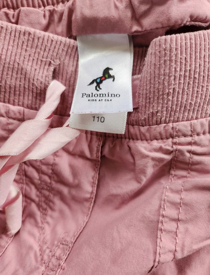 Pantalon treillis rose fille 5 ans - photo numéro 3