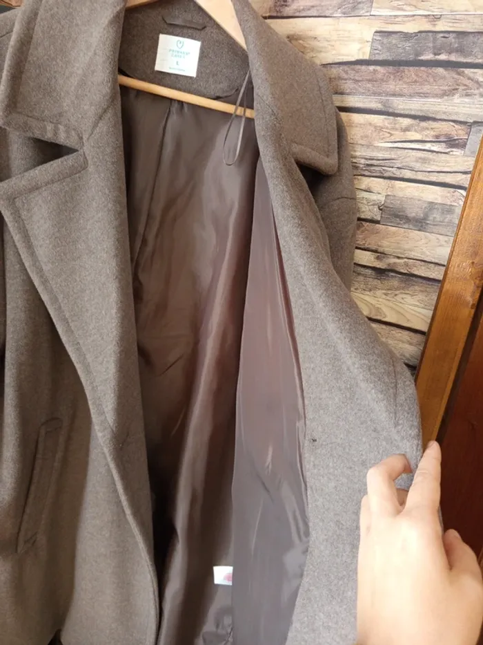 Manteau long tout doux gris - photo numéro 8