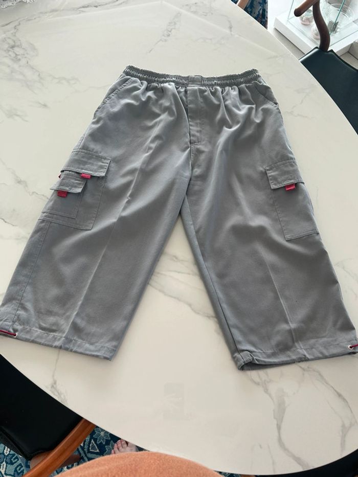 Bermuda taille L gris clair homme