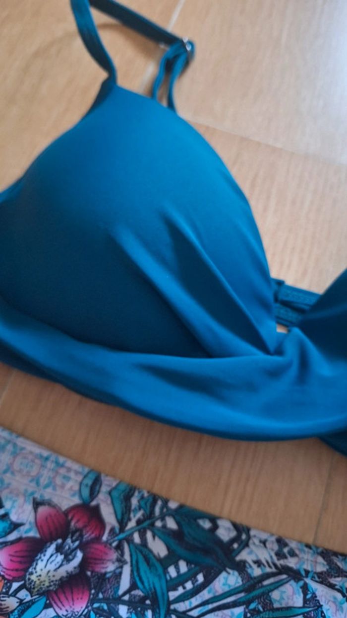Maillot de bain 2 pièces taille M tons verts - photo numéro 3