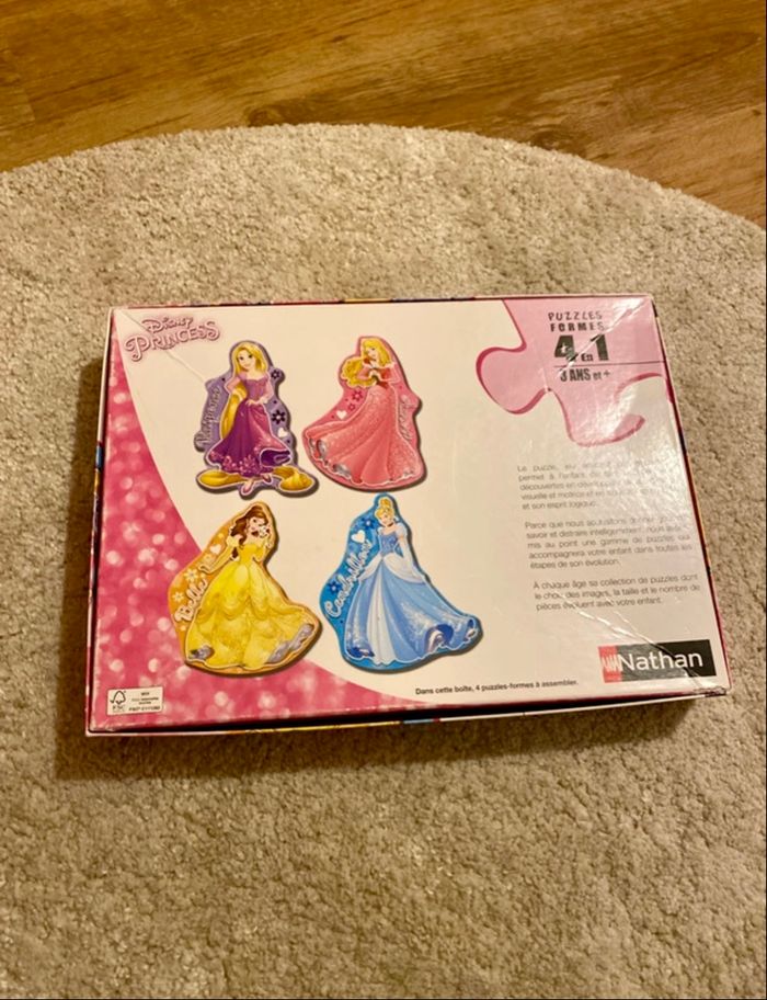 Boite de 4 puzzles Nathan disney princesse - photo numéro 2