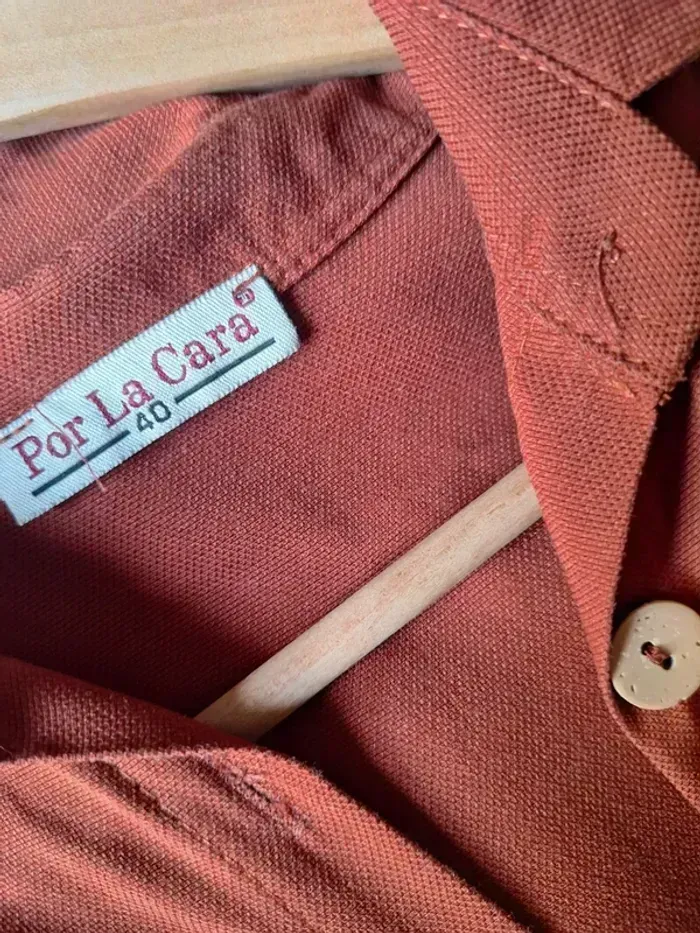 Robe couleur rouille/terracota Por La cara - photo numéro 7