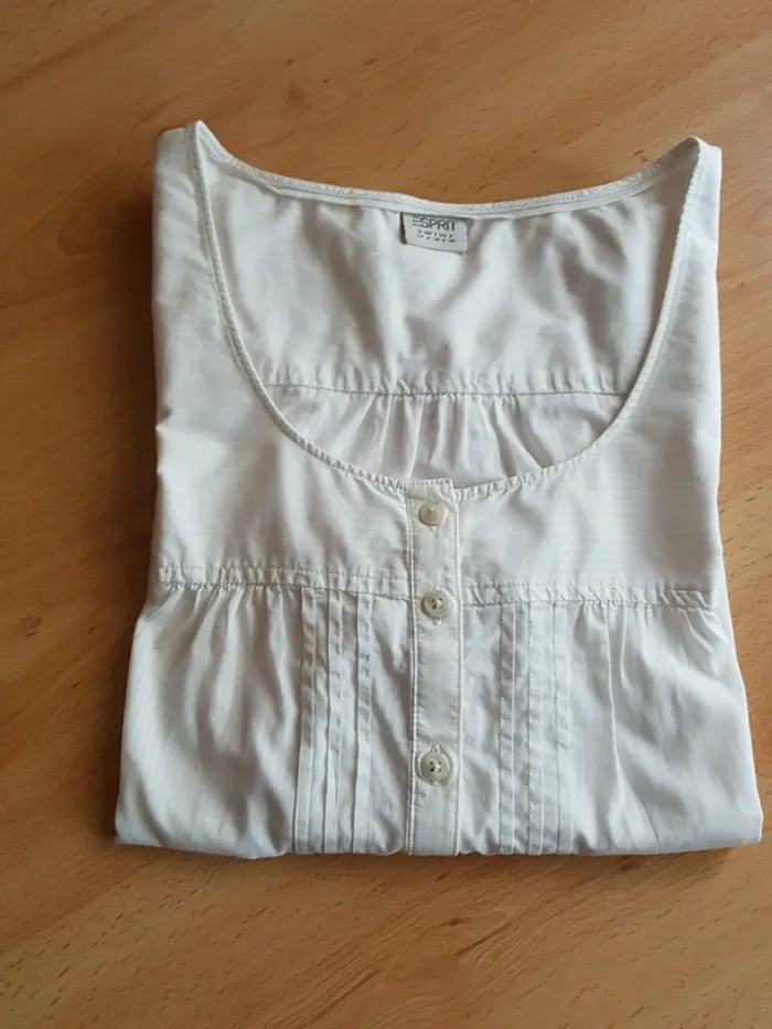 Blouse crème Esprit - photo numéro 2