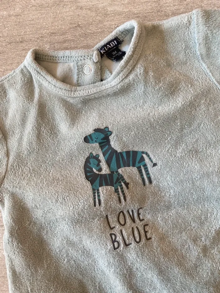 Pyjama bébé 3 mois - hiver garçon - photo numéro 3