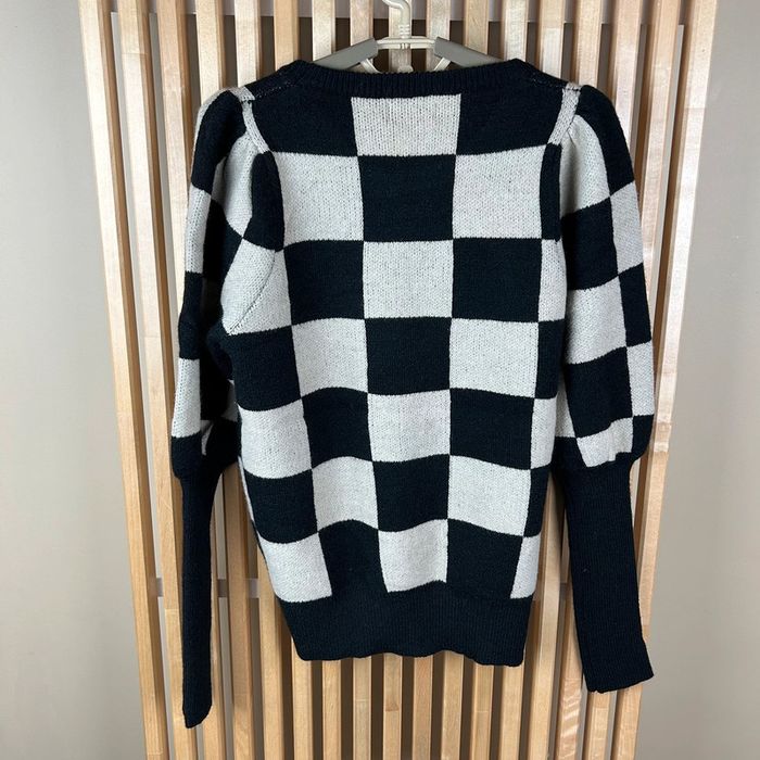 Pull Lissa Trui Kiezell – Noir et Gris à Carreaux by Fluresk - photo numéro 4