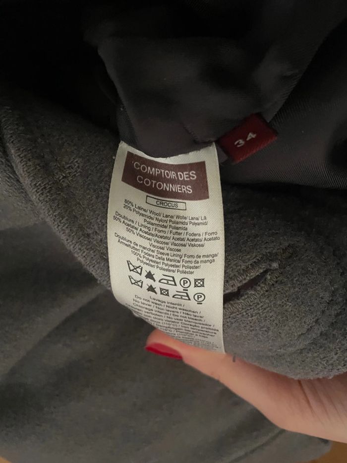 Veste en laine comptoir des cotonniers - photo numéro 13