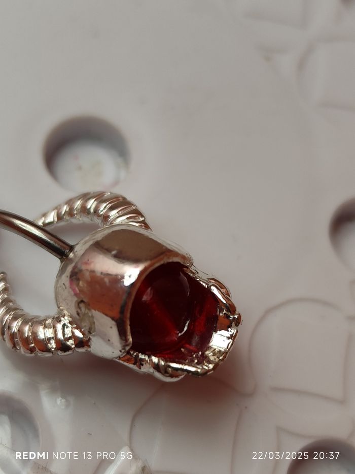 Piercing nombril skull neuf - photo numéro 6