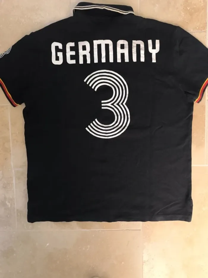 Polo Ralph Lauren homme M custom slim fit noir equipe Allemagne - photo numéro 18