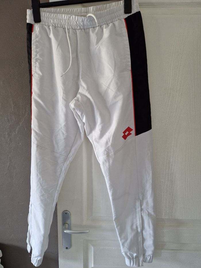 Bas pantalon jogging blanc taille L