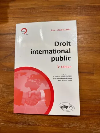 Livre droit international public , troisième édition