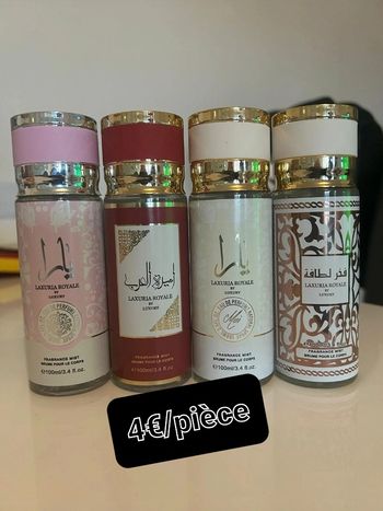 Brumes Dubai neufs  (100mL)  4€/pièce