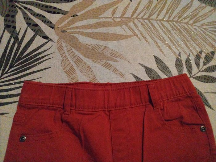 Pantalon rouge taille élastique 9 ans Tissaia - photo numéro 4