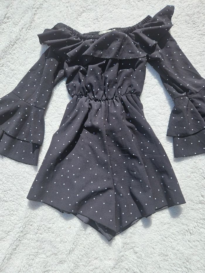 Combishort Noir à pois Blanc - photo numéro 8