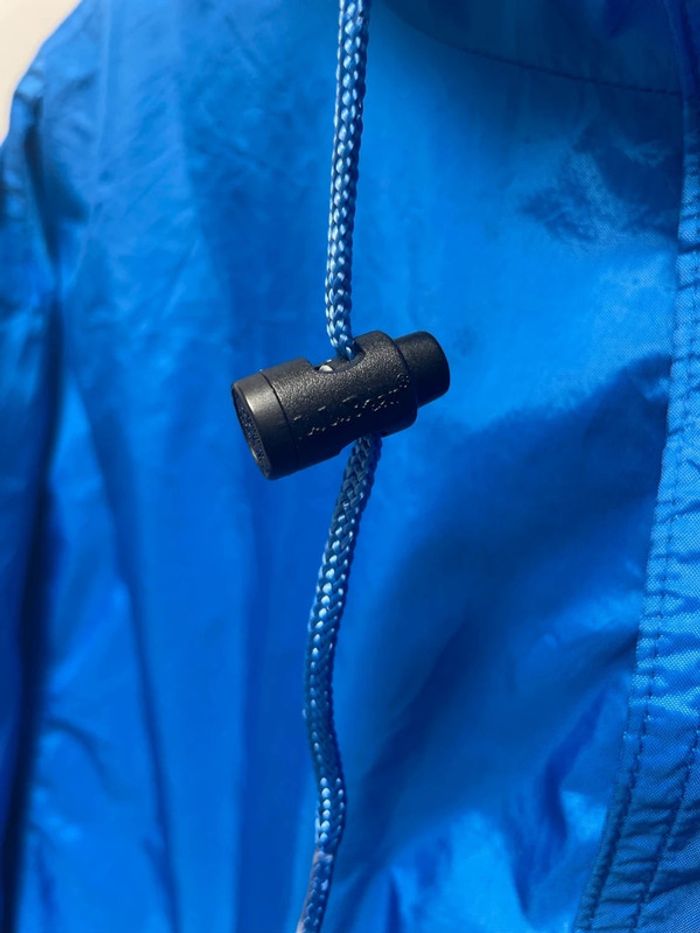Men’s Vintage L.L. Bean Bright Blue Anorak Poncho Windbreaker Jacket Size L - photo numéro 2