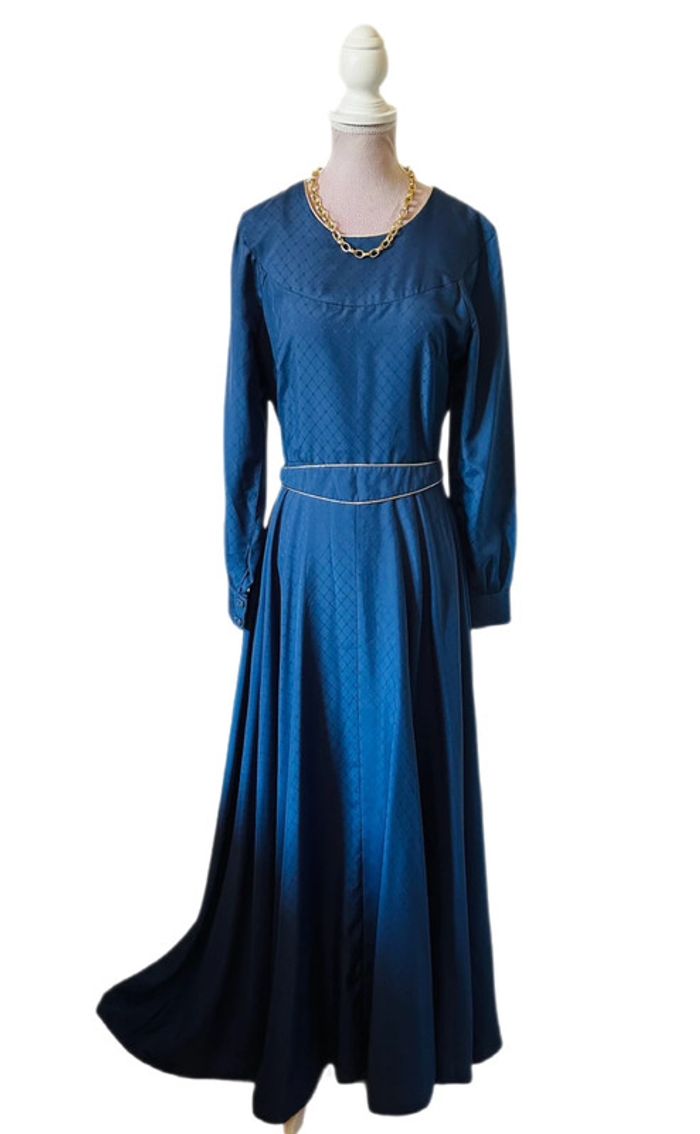 💙Magnifique longue robe bleue vintage style médiéval féerique fairycore medieval blue dress💙 - photo numéro 19