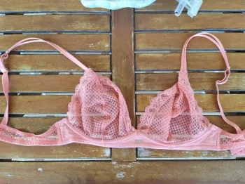Soutien-gorge femme corail