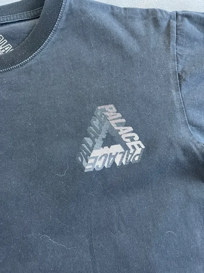 T-shirt Palace noir – Logo Tri-Ferg – Taille L – Streetwear - photo numéro 2