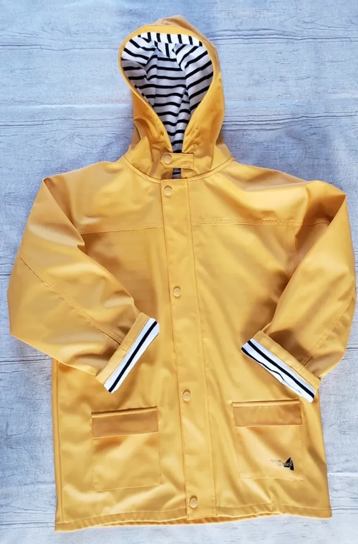 Imperméable Anne Ar Breiz garçon 14 ans jaune moutarde