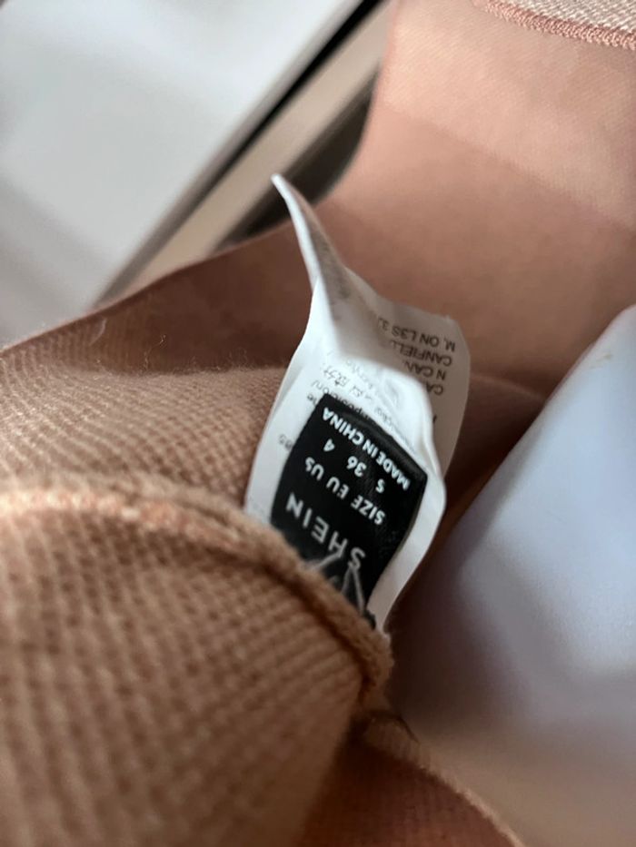 Robe pull à carreaux shein taille s - photo numéro 3