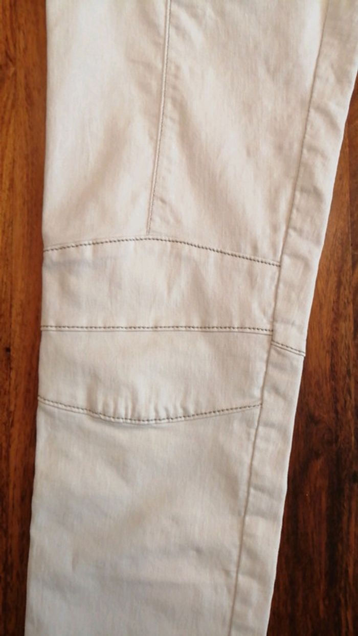 Jeans crème - photo numéro 3