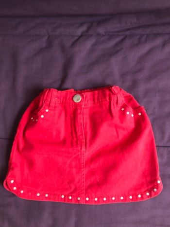 Jupe courte rouge