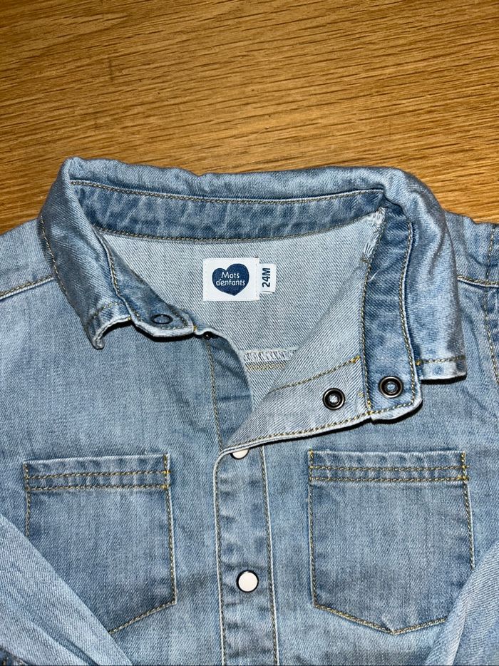 Chemise en jean Mixte  24 mois - photo numéro 4