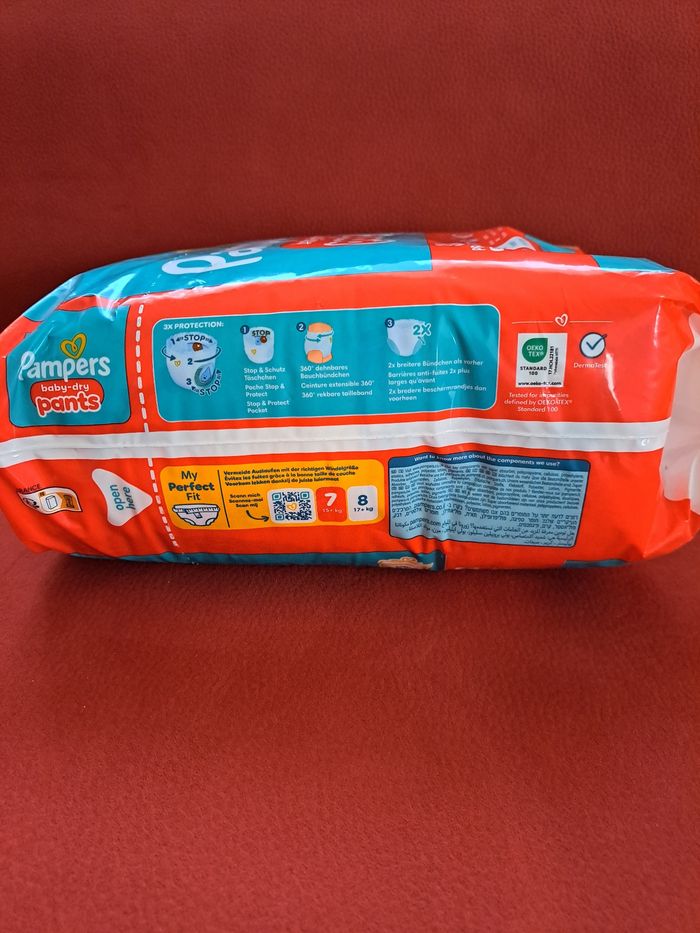 Couches-culottes Pampers Pants Premium Protection taille 7 - photo numéro 5