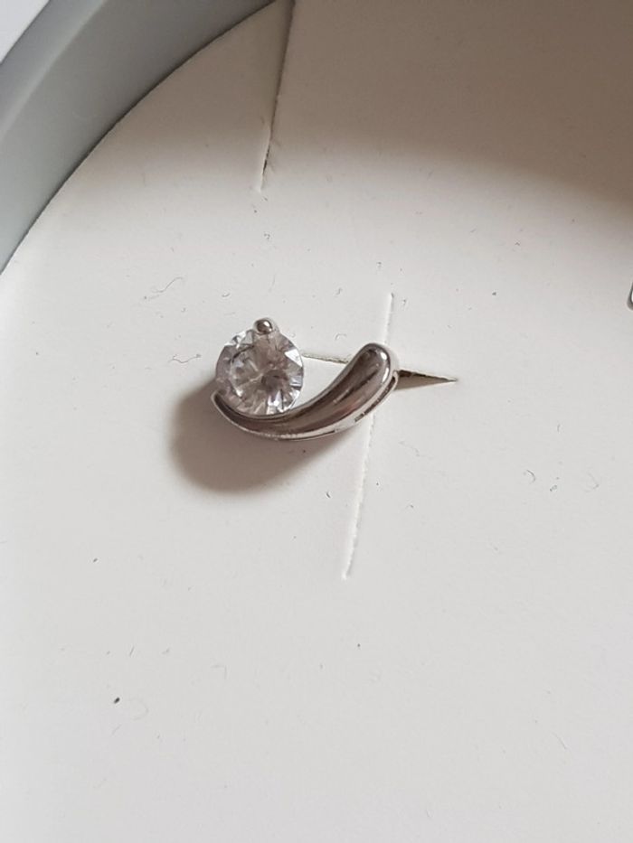Boucles d'oreille argent 925 et oxyde de zirconium - photo numéro 10