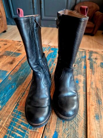 Paire de bottes en cuir pour bébé fille