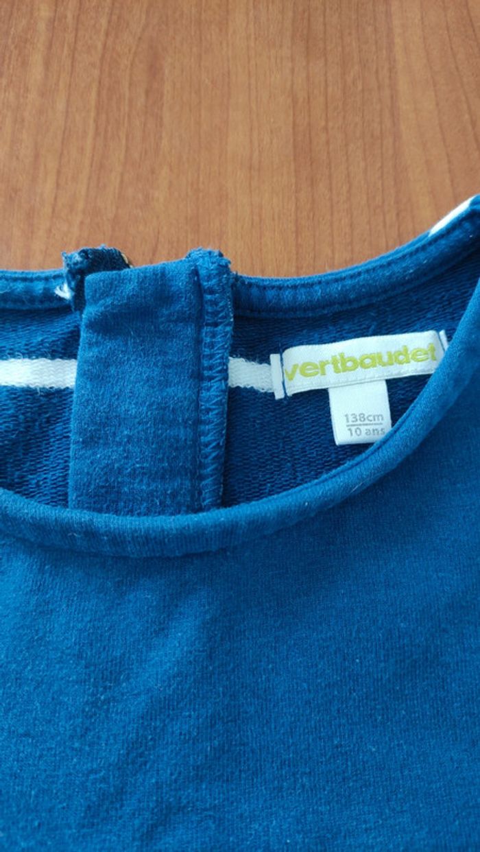Robe courte à rayures taille 10 ans Verbaudet - photo numéro 4