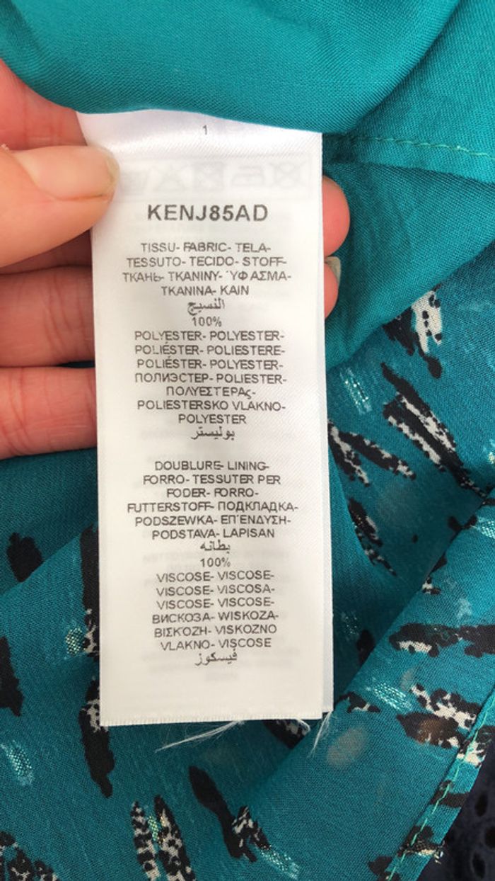 Sublime jupe Naf Naf verte et argentée taille 38 - photo numéro 10