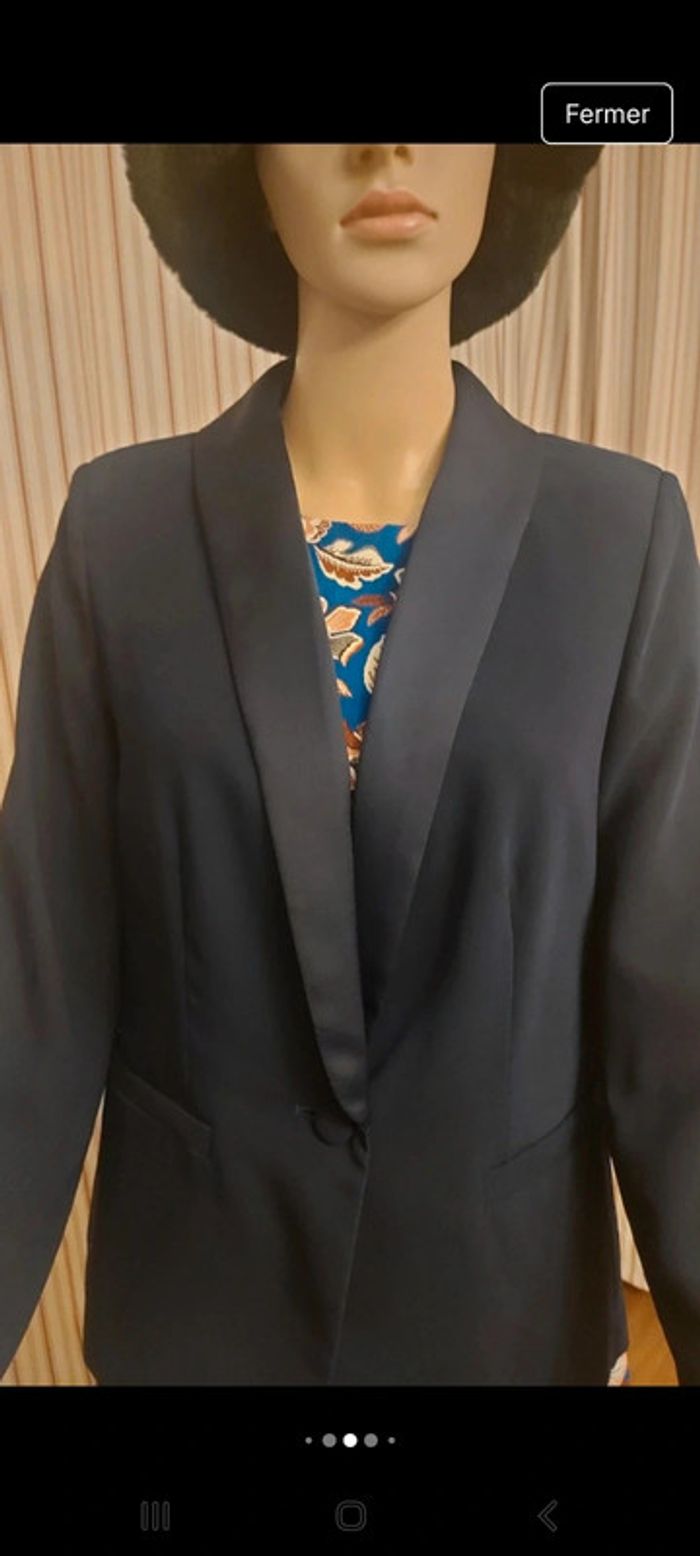 Blazer style smoking Marine D'Auvry fr42 be40 - photo numéro 4