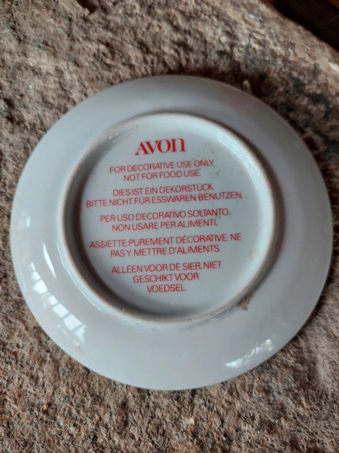 Assiette décorative Avon 12,5cm - photo numéro 2
