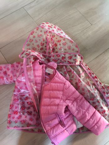 Imperméable doudoune rose sergent major 2ans 