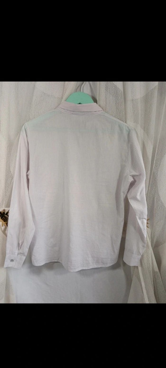 Éric Bompard | Chemise à Rayures en coton | t. M - photo numéro 9