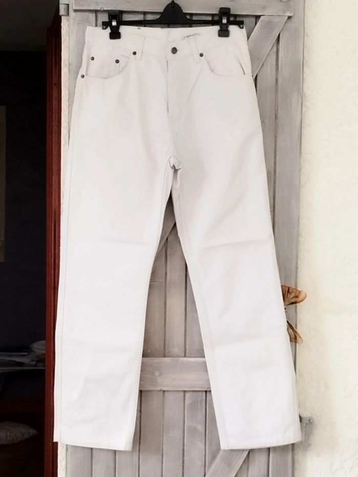Jean blanc homme -dynam jeans -taille 40
