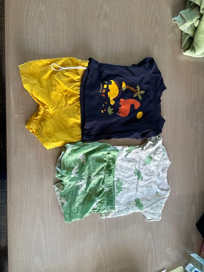 2 ensembles été garçon 12 mois