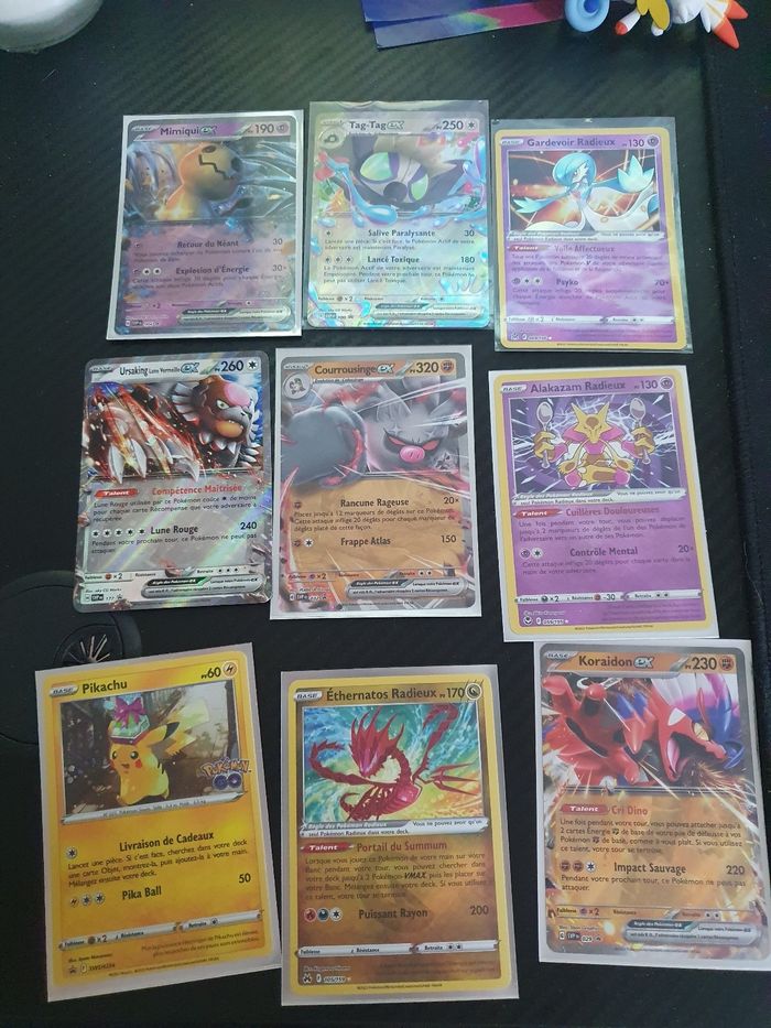 Lot cartes pokemon promos et radieux