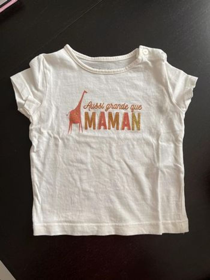 T-shirt fille 6 mois