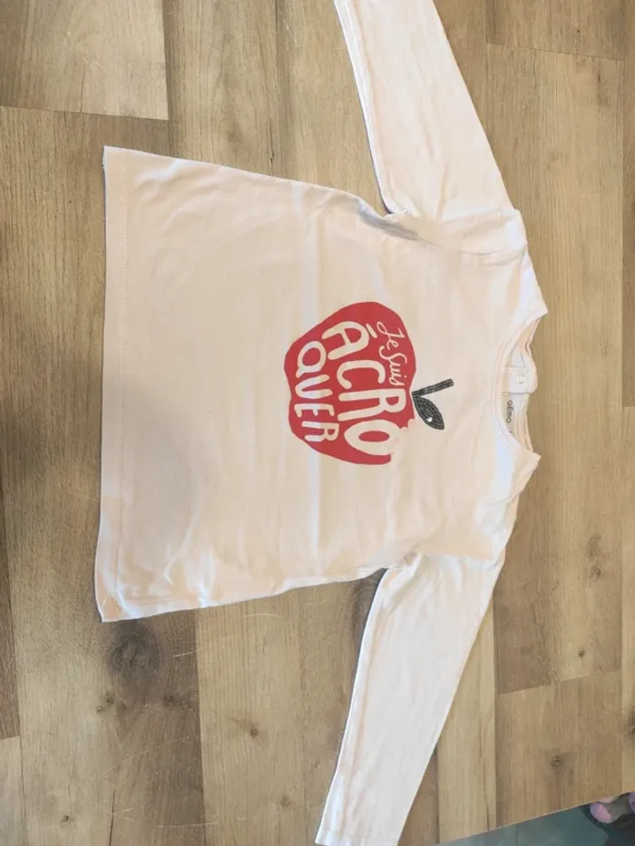 Tee-shirt ML 4 ans Gémo en TBE - photo numéro 4