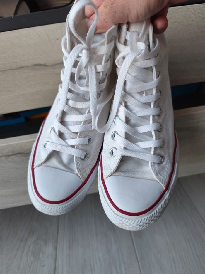 Converse montantes blanches - photo numéro 6